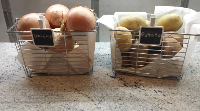 Storing Onions and Potatoes