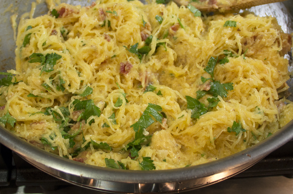 Spaghetti Squash Carbonara