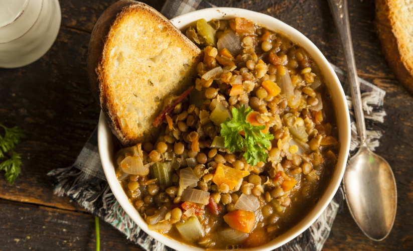 Lentil Spinach Soup