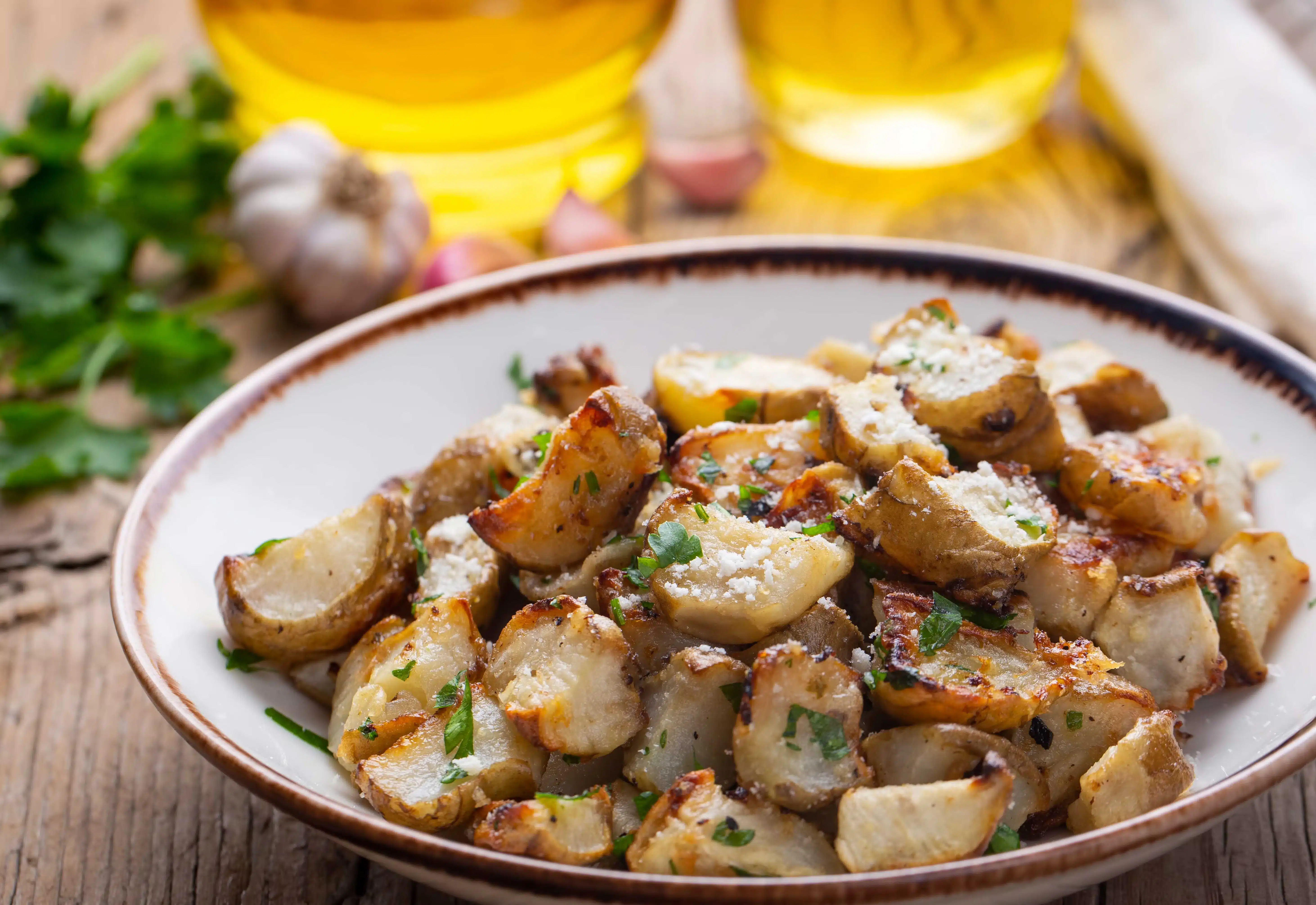 Herbed Garlic Lemon Potatoes